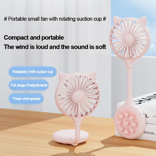 🔥Summer Promotion 49% OFF - Mini Cute Foldable Outdoor Portable Suction Cup Fan