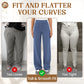 🔥Dernier jour 49% de réduction🔥Pantalon décontracté extensible à taille haute pour femmes
