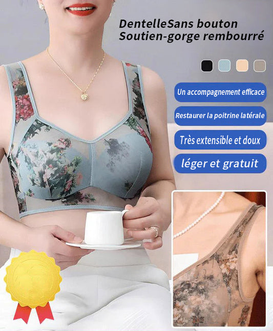 💕🎁Dernier jour 49% de réduction🔥Soutien-gorge confort rafraîchissant en dentelle de soie glacée