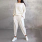 🎉Soldes du dernier jour - 49% de réduction🌹Ensemble 2 pièces haut à manches longues et pantalon à col rond
