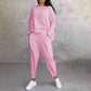 🎉Soldes du dernier jour - 49% de réduction🌹Ensemble 2 pièces haut à manches longues et pantalon à col rond