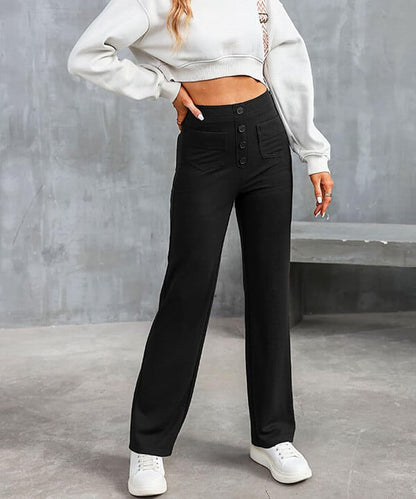 🔥Dernier jour 49% de réduction🔥Pantalon décontracté extensible à taille haute pour femmes