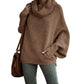 🎄49% de réduction🎁Pull femme à encolure chauve-souris et pochette