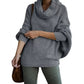 🎄49% de réduction🎁Pull femme à encolure chauve-souris et pochette