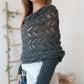 💞HEISSER VERKAUF 49% RABATT💞Châle en tricot découpé à doubles manches pour femmes