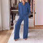 Ensemble de mode décontracté pour femme (haut + pantalon)