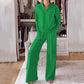 Ensemble de mode décontracté pour femme (haut + pantalon)