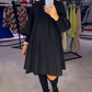 🌷Temps limité 49% DE RÉDUCTION💞🌈Robe à col montant à manches lanternes pour femmes de taille supérieure 👗🌟