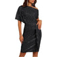 💃 Soldes du dernier jour - 49% DE RÉDUCTION 🎉Robe plissée étincelante à une épaule✨