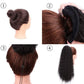 🔥Réduction De 50%🥰Extension de cheveux bouclés et ondulés avec queue de cheval