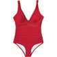💥Dernier jour Vente spéciale 49% DE RÉDUCTION💃Maillot de bain une pièce en maille contrastée froncée pour femme